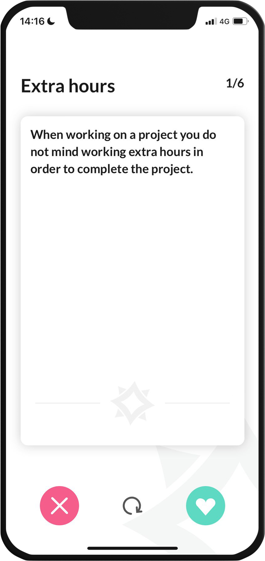 Voyage app personalised guidance screen